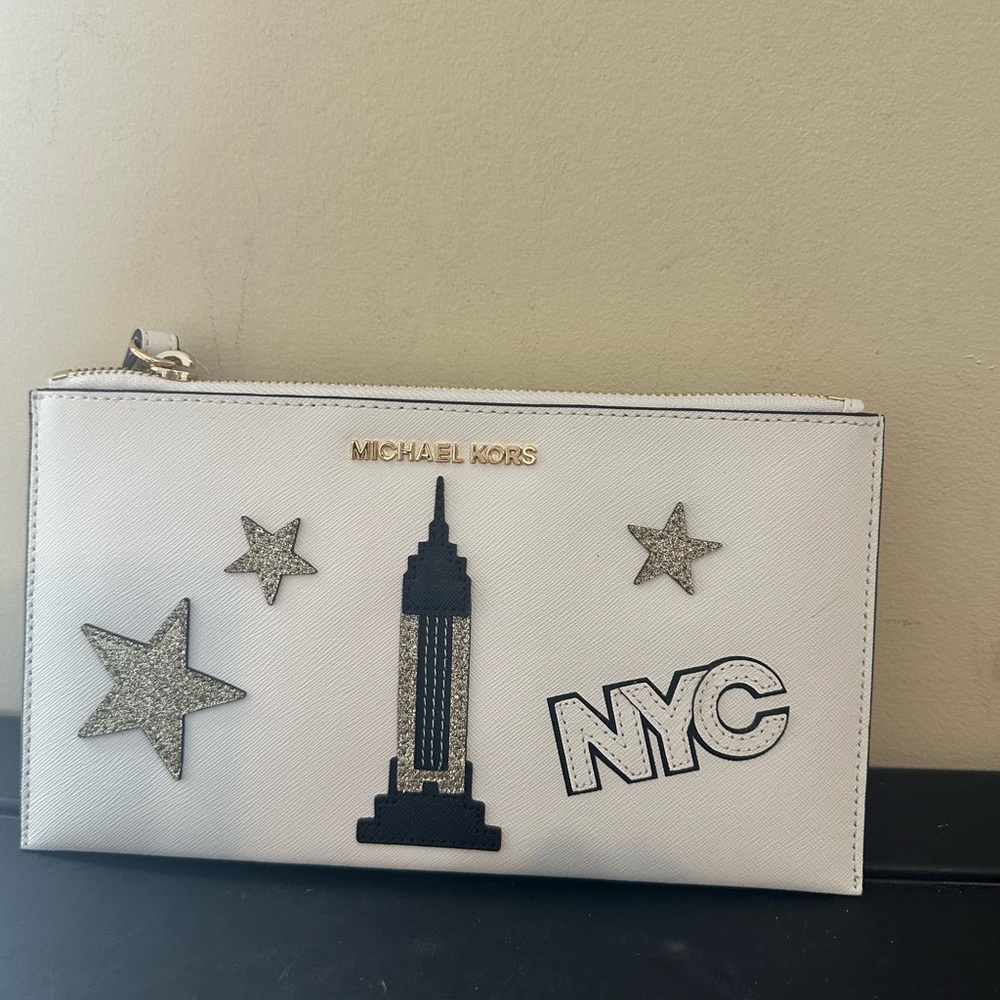 Michael Kors NYC Illustrations Wristlet